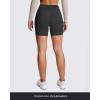 imageAoxjox Metamorph Workout Biker Shorts for Women Tummy Control High Waisted Athletic Gym Running Deep V Yoga Short 6quotBlack