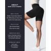 imageAoxjox Metamorph Workout Biker Shorts for Women Tummy Control High Waisted Athletic Gym Running Deep V Yoga Short 6quotBlack Marl
