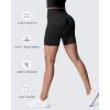 imageAoxjox Metamorph Workout Biker Shorts for Women Tummy Control High Waisted Athletic Gym Running Deep V Yoga Short 6quotBlack Marl