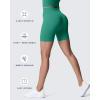 imageAoxjox Metamorph Workout Biker Shorts for Women Tummy Control High Waisted Athletic Gym Running Deep V Yoga Short 6quotBlue Turquoise Marl