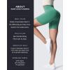 imageAoxjox Metamorph Workout Biker Shorts for Women Tummy Control High Waisted Athletic Gym Running Deep V Yoga Short 6quotBlue Turquoise Marl