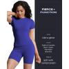 imageAoxjox Metamorph Workout Biker Shorts for Women Tummy Control High Waisted Athletic Gym Running Deep V Yoga Short 6quotBluing Marl