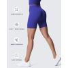 imageAoxjox Metamorph Workout Biker Shorts for Women Tummy Control High Waisted Athletic Gym Running Deep V Yoga Short 6quotBluing Marl