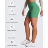 imageAoxjox Metamorph Workout Biker Shorts for Women Tummy Control High Waisted Athletic Gym Running Deep V Yoga Short 6quotBottle Green