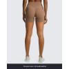 imageAoxjox Metamorph Workout Biker Shorts for Women Tummy Control High Waisted Athletic Gym Running Deep V Yoga Short 6quotBrownie