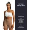 imageAoxjox Metamorph Workout Biker Shorts for Women Tummy Control High Waisted Athletic Gym Running Deep V Yoga Short 6quotBrownie