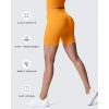imageAoxjox Metamorph Workout Biker Shorts for Women Tummy Control High Waisted Athletic Gym Running Deep V Yoga Short 6quotCadmium Yellow Marl