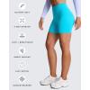 imageAoxjox Metamorph Workout Biker Shorts for Women Tummy Control High Waisted Athletic Gym Running Deep V Yoga Short 6quotCascade Blue