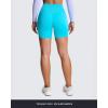 imageAoxjox Metamorph Workout Biker Shorts for Women Tummy Control High Waisted Athletic Gym Running Deep V Yoga Short 6quotCascade Blue