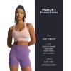 imageAoxjox Metamorph Workout Biker Shorts for Women Tummy Control High Waisted Athletic Gym Running Deep V Yoga Short 6quotChive Blossom