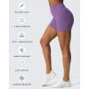 imageAoxjox Metamorph Workout Biker Shorts for Women Tummy Control High Waisted Athletic Gym Running Deep V Yoga Short 6quotChive Blossom