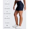 imageAoxjox Metamorph Workout Biker Shorts for Women Tummy Control High Waisted Athletic Gym Running Deep V Yoga Short 6quotCloud Black