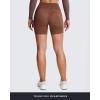 imageAoxjox Metamorph Workout Biker Shorts for Women Tummy Control High Waisted Athletic Gym Running Deep V Yoga Short 6quotCloud Brown