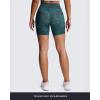 imageAoxjox Metamorph Workout Biker Shorts for Women Tummy Control High Waisted Athletic Gym Running Deep V Yoga Short 6quotCloud Dark Green