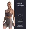 imageAoxjox Metamorph Workout Biker Shorts for Women Tummy Control High Waisted Athletic Gym Running Deep V Yoga Short 6quotCloud Fade Mocha