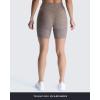 imageAoxjox Metamorph Workout Biker Shorts for Women Tummy Control High Waisted Athletic Gym Running Deep V Yoga Short 6quotCloud Fade Mocha