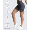 imageAoxjox Metamorph Workout Biker Shorts for Women Tummy Control High Waisted Athletic Gym Running Deep V Yoga Short 6quotCloud Navy