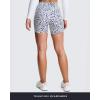 imageAoxjox Metamorph Workout Biker Shorts for Women Tummy Control High Waisted Athletic Gym Running Deep V Yoga Short 6quotDalmatian Printsize Up  Run Small