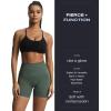 imageAoxjox Metamorph Workout Biker Shorts for Women Tummy Control High Waisted Athletic Gym Running Deep V Yoga Short 6quotDark Forest Marl