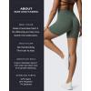imageAoxjox Metamorph Workout Biker Shorts for Women Tummy Control High Waisted Athletic Gym Running Deep V Yoga Short 6quotDark Forest Marl