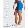 imageAoxjox Metamorph Workout Biker Shorts for Women Tummy Control High Waisted Athletic Gym Running Deep V Yoga Short 6quotDirectoire Blue