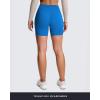 imageAoxjox Metamorph Workout Biker Shorts for Women Tummy Control High Waisted Athletic Gym Running Deep V Yoga Short 6quotDirectoire Blue