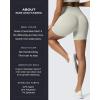 imageAoxjox Metamorph Workout Biker Shorts for Women Tummy Control High Waisted Athletic Gym Running Deep V Yoga Short 6quotGreen Tint Marl
