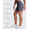 imageAoxjox Metamorph Workout Biker Shorts for Women Tummy Control High Waisted Athletic Gym Running Deep V Yoga Short 6quotGrey Swirl