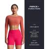 imageAoxjox Metamorph Workout Biker Shorts for Women Tummy Control High Waisted Athletic Gym Running Deep V Yoga Short 6quotLove Potion