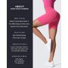 imageAoxjox Metamorph Workout Biker Shorts for Women Tummy Control High Waisted Athletic Gym Running Deep V Yoga Short 6quotMagenta Marl