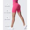 imageAoxjox Metamorph Workout Biker Shorts for Women Tummy Control High Waisted Athletic Gym Running Deep V Yoga Short 6quotMagenta Marl