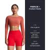 imageAoxjox Metamorph Workout Biker Shorts for Women Tummy Control High Waisted Athletic Gym Running Deep V Yoga Short 6quotRacing Red