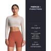 imageAoxjox Metamorph Workout Biker Shorts for Women Tummy Control High Waisted Athletic Gym Running Deep V Yoga Short 6quotRust Red