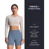 imageAoxjox Metamorph Workout Biker Shorts for Women Tummy Control High Waisted Athletic Gym Running Deep V Yoga Short 6quotSteel Blue