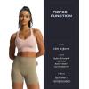 imageAoxjox Metamorph Workout Biker Shorts for Women Tummy Control High Waisted Athletic Gym Running Deep V Yoga Short 6quotTaupe