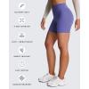 imageAoxjox Metamorph Workout Biker Shorts for Women Tummy Control High Waisted Athletic Gym Running Deep V Yoga Short 6quotViolet