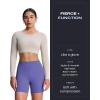 imageAoxjox Metamorph Workout Biker Shorts for Women Tummy Control High Waisted Athletic Gym Running Deep V Yoga Short 6quotViolet