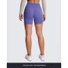 imageAoxjox Metamorph Workout Biker Shorts for Women Tummy Control High Waisted Athletic Gym Running Deep V Yoga Short 6quotViolet