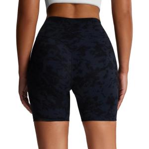 imageAoxjox Metamorph Workout Biker Shorts for Women Tummy Control High Waisted Athletic Gym Running Deep V Yoga Short 6quotCloud Black