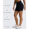 imageAoxjox Seamless Camo Scrunch Workout Biker Shorts for Women Tummy Control High Waisted Athletic Gym Running Yoga Short 5quotBlack