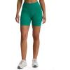 imageAoxjox Seamless Camo Scrunch Workout Biker Shorts for Women Tummy Control High Waisted Athletic Gym Running Yoga Short 5quotEmerald Green