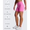 imageAoxjox Trinity Workout Biker Shorts for Women Tummy Control High Waisted Exercise Athletic Gym Running Yoga Short 6quotAzalea Pink
