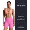 imageAoxjox Trinity Workout Biker Shorts for Women Tummy Control High Waisted Exercise Athletic Gym Running Yoga Short 6quotAzalea Pink
