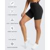 imageAoxjox Trinity Workout Biker Shorts for Women Tummy Control High Waisted Exercise Athletic Gym Running Yoga Short 6quotBlack 3 Pieces Pack