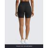 imageAoxjox Trinity Workout Biker Shorts for Women Tummy Control High Waisted Exercise Athletic Gym Running Yoga Short 6quotBlack 3 Pieces Pack