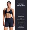 imageAoxjox Trinity Workout Biker Shorts for Women Tummy Control High Waisted Exercise Athletic Gym Running Yoga Short 6quotBlack Marl