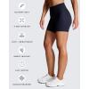 imageAoxjox Trinity Workout Biker Shorts for Women Tummy Control High Waisted Exercise Athletic Gym Running Yoga Short 6quotBlack Marl