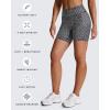 imageAoxjox Trinity Workout Biker Shorts for Women Tummy Control High Waisted Exercise Athletic Gym Running Yoga Short 6quotBlackness Dot Print