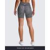 imageAoxjox Trinity Workout Biker Shorts for Women Tummy Control High Waisted Exercise Athletic Gym Running Yoga Short 6quotBlackness Dot Print