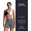 imageAoxjox Trinity Workout Biker Shorts for Women Tummy Control High Waisted Exercise Athletic Gym Running Yoga Short 6quotBlackness Dot Print